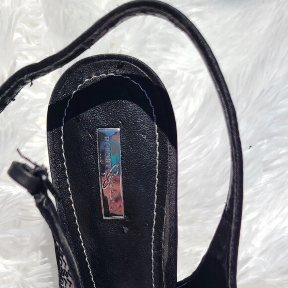 Report Signature Black Sequin Platform 5.5" Stiletto Heels with Box, Size 9.5 - Picture 7 of 10
